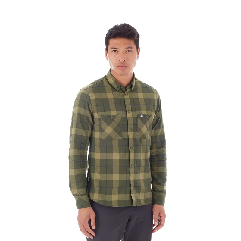 Mammut Mens Alvra Longsleeve Shirt Iguana-Boa-1